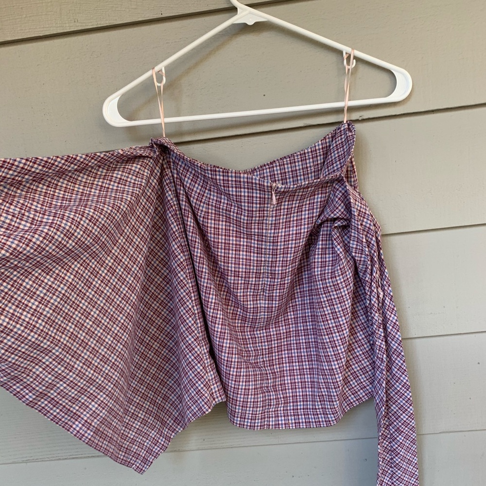 Plaid wrap tie skirt - Picture 3 of 6